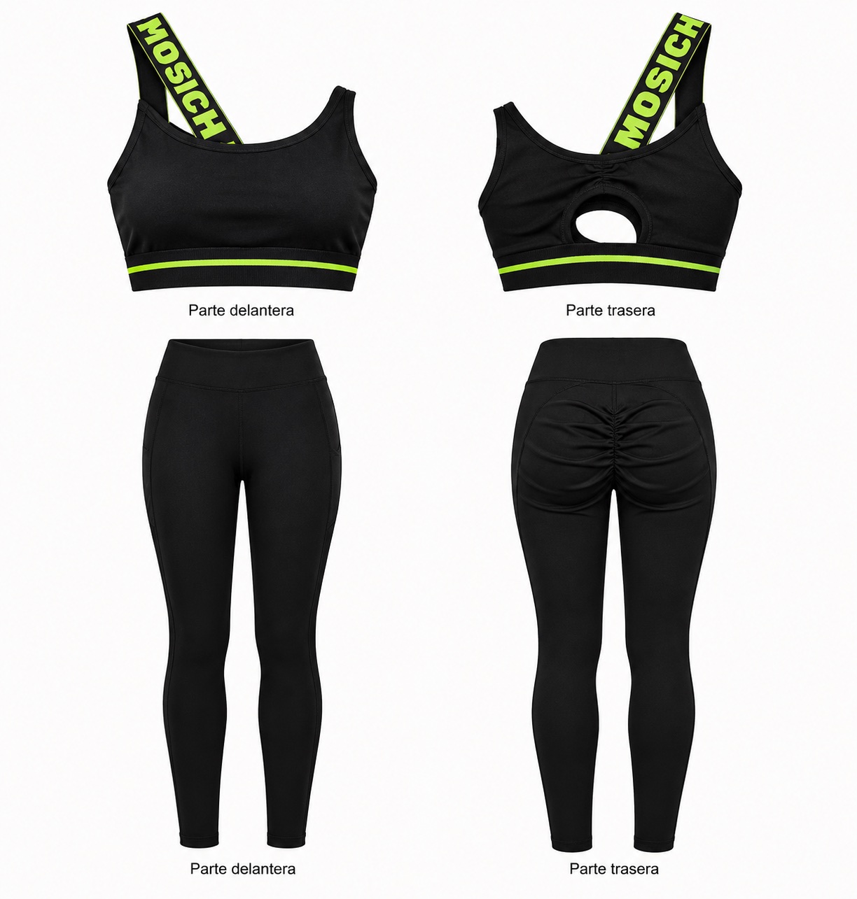 Conjunto deportivo largo verde