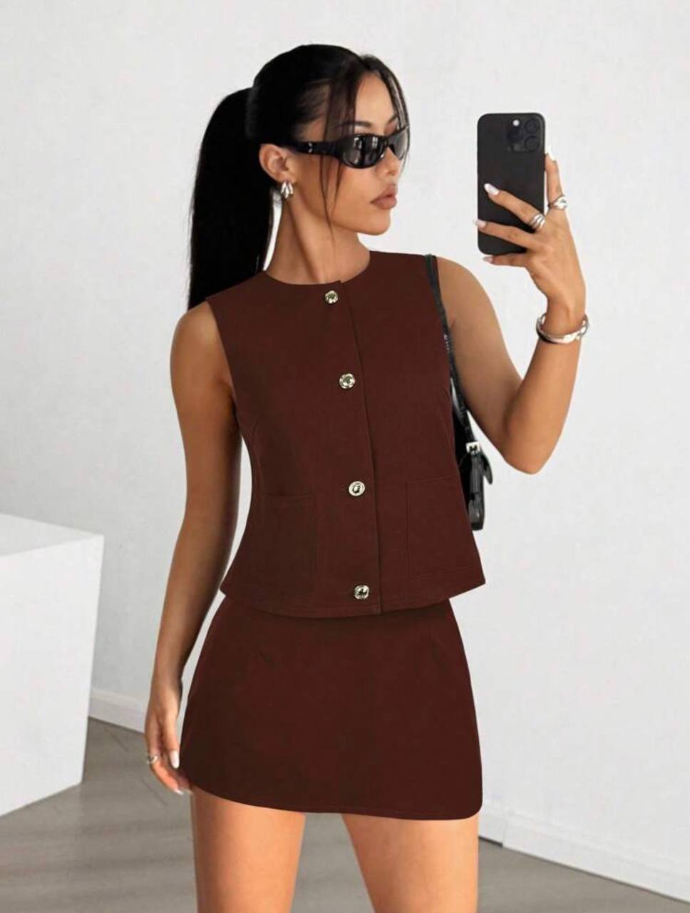 Conjunto casual café
