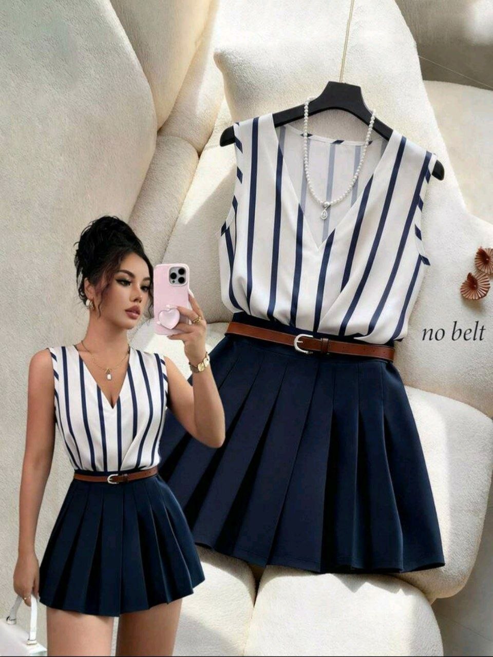 Conjunto semi formal Rayas