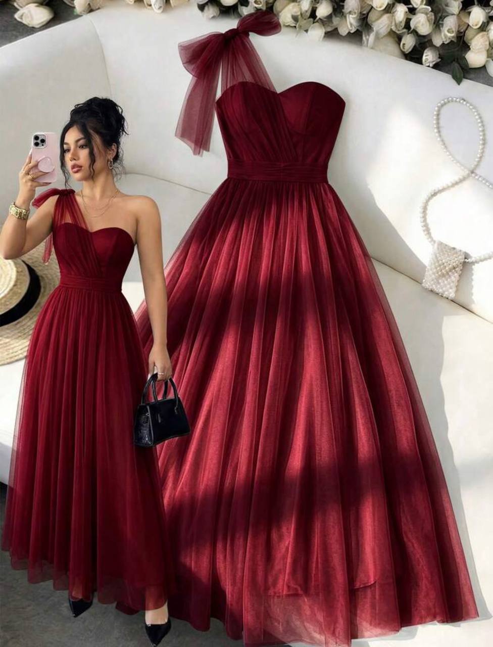 Vestido Vino tul