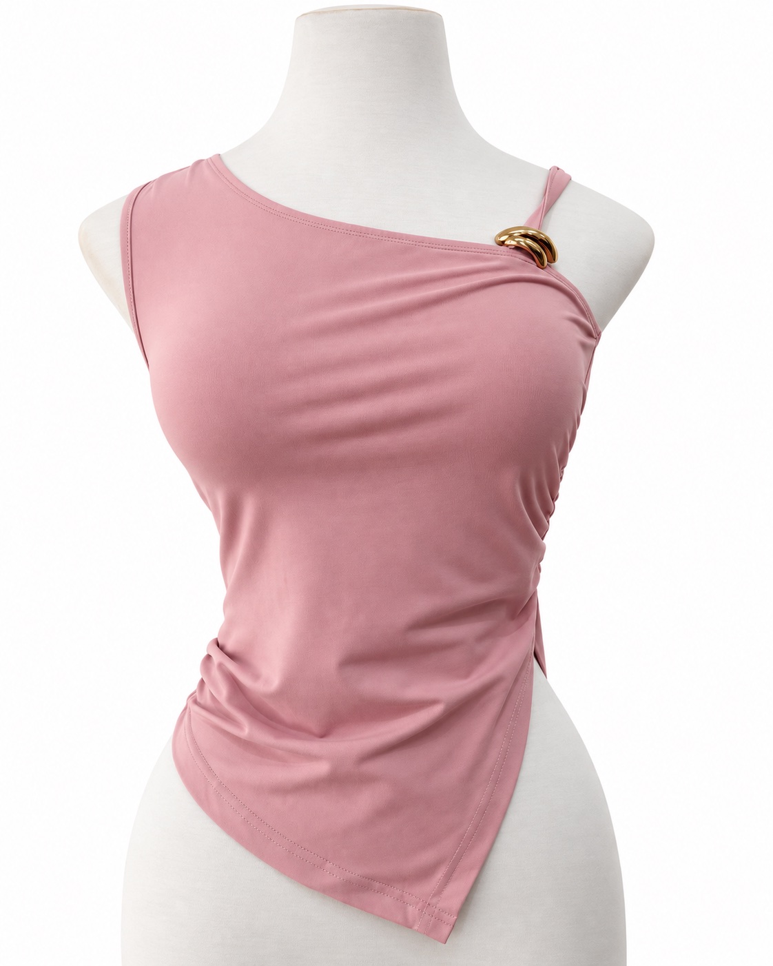 Blusa tirantes aplique dorado