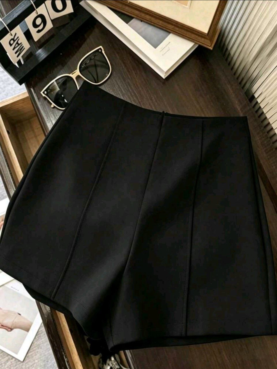 Shorts Tela Plisado
