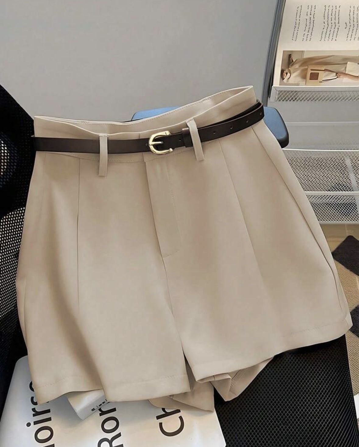Short vitange beige