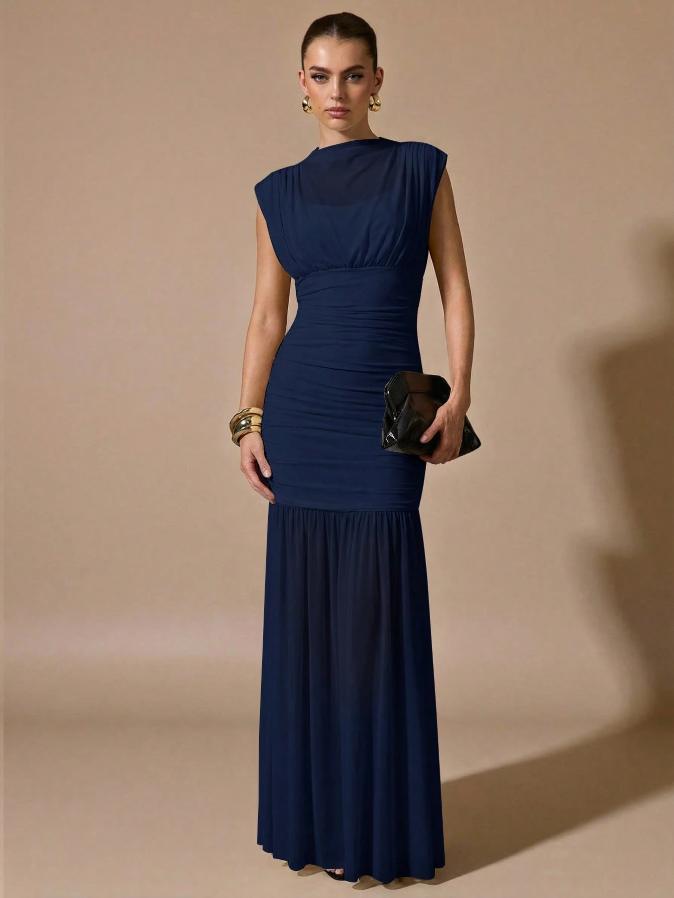Vestido tul cuello