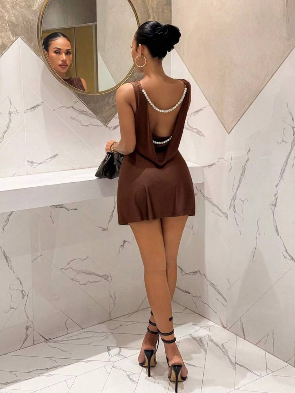 Vestido Perla Café