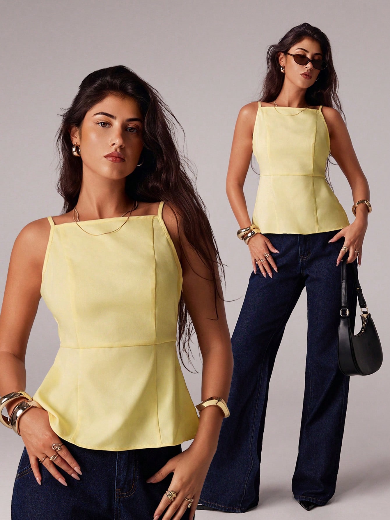 Blusa formal ruedos