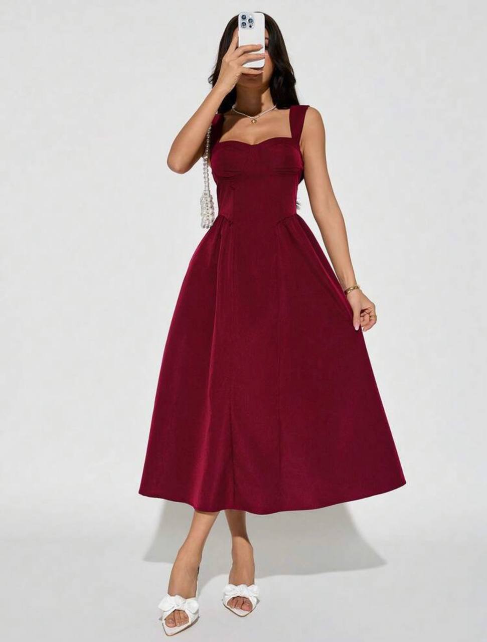 Vestido señorita Burdeos