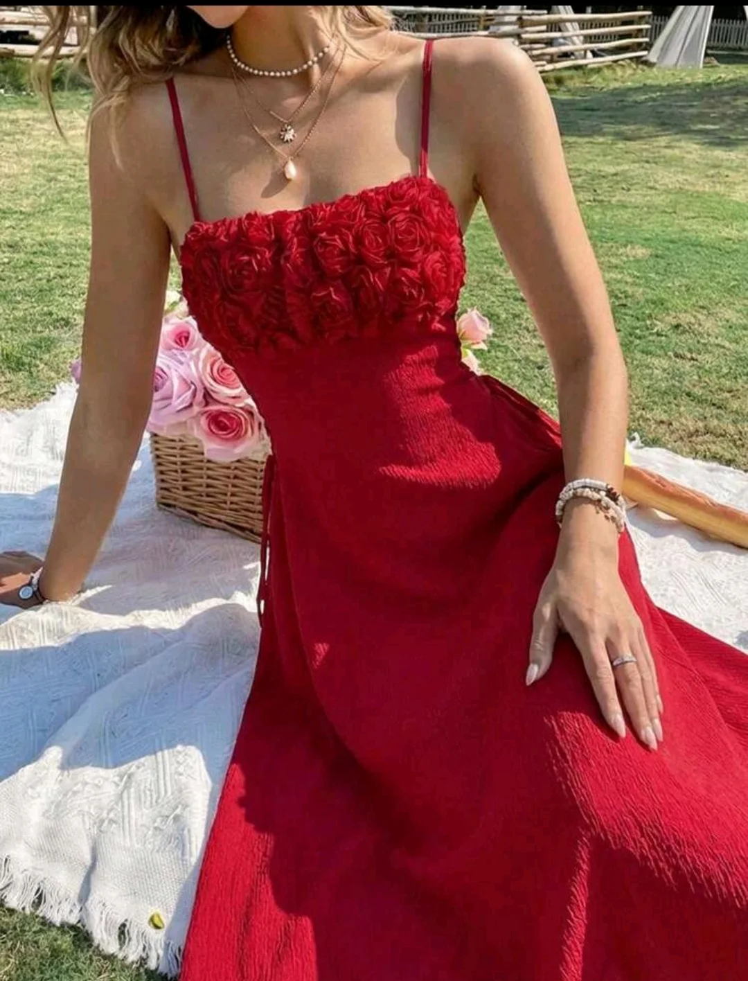 Vestido princesa flores
