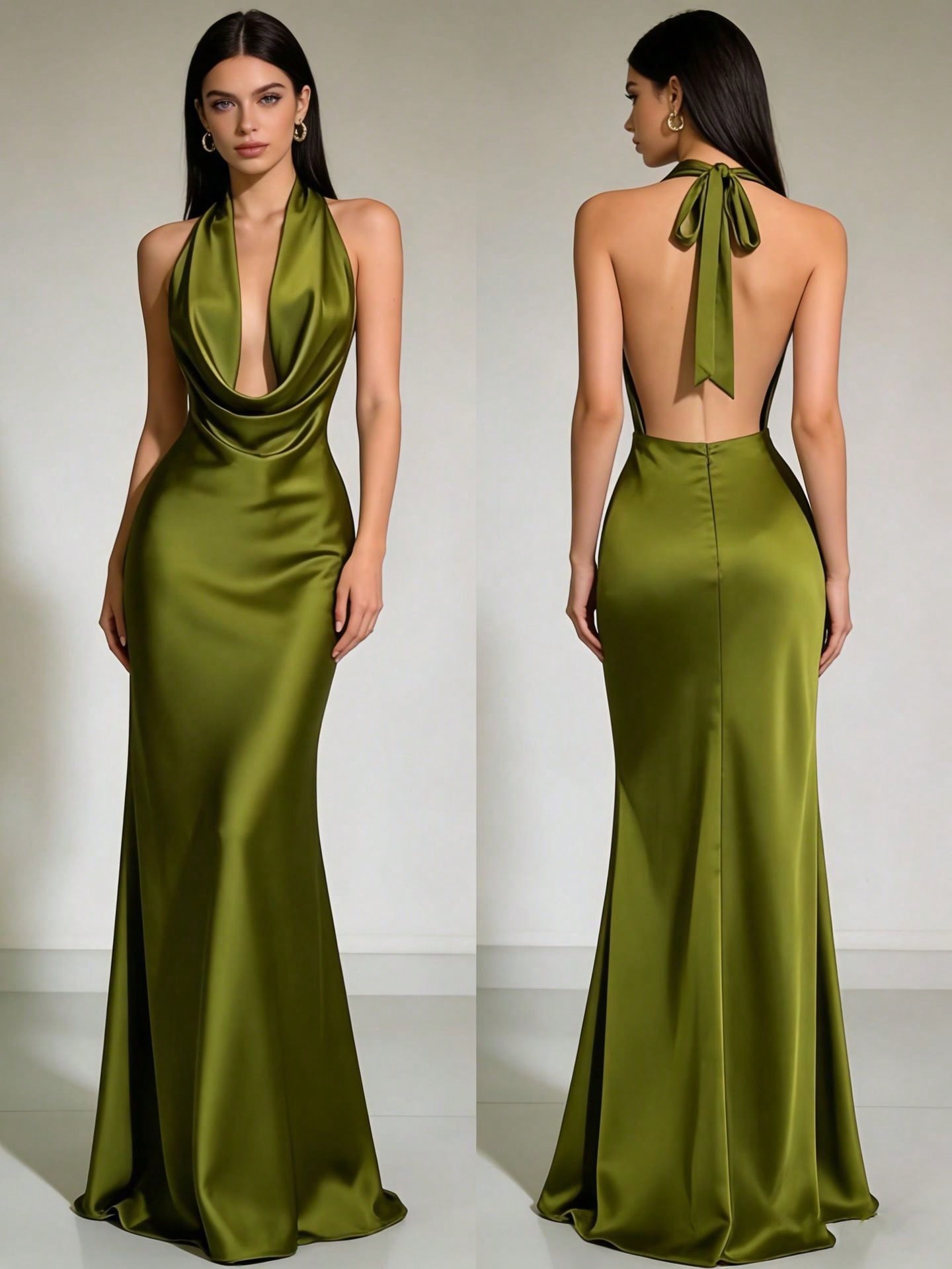 Vestido elegante escote