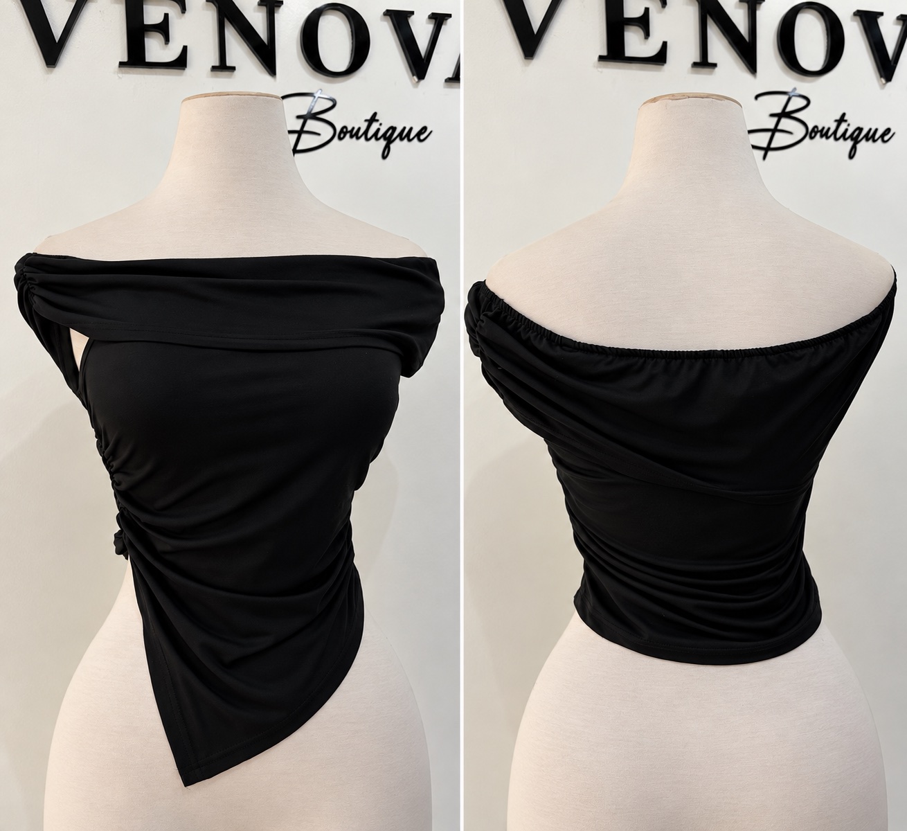 Blusa ruedo asimetríca