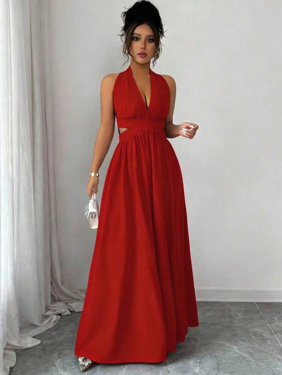 Vestido Alto Calibre Rojo