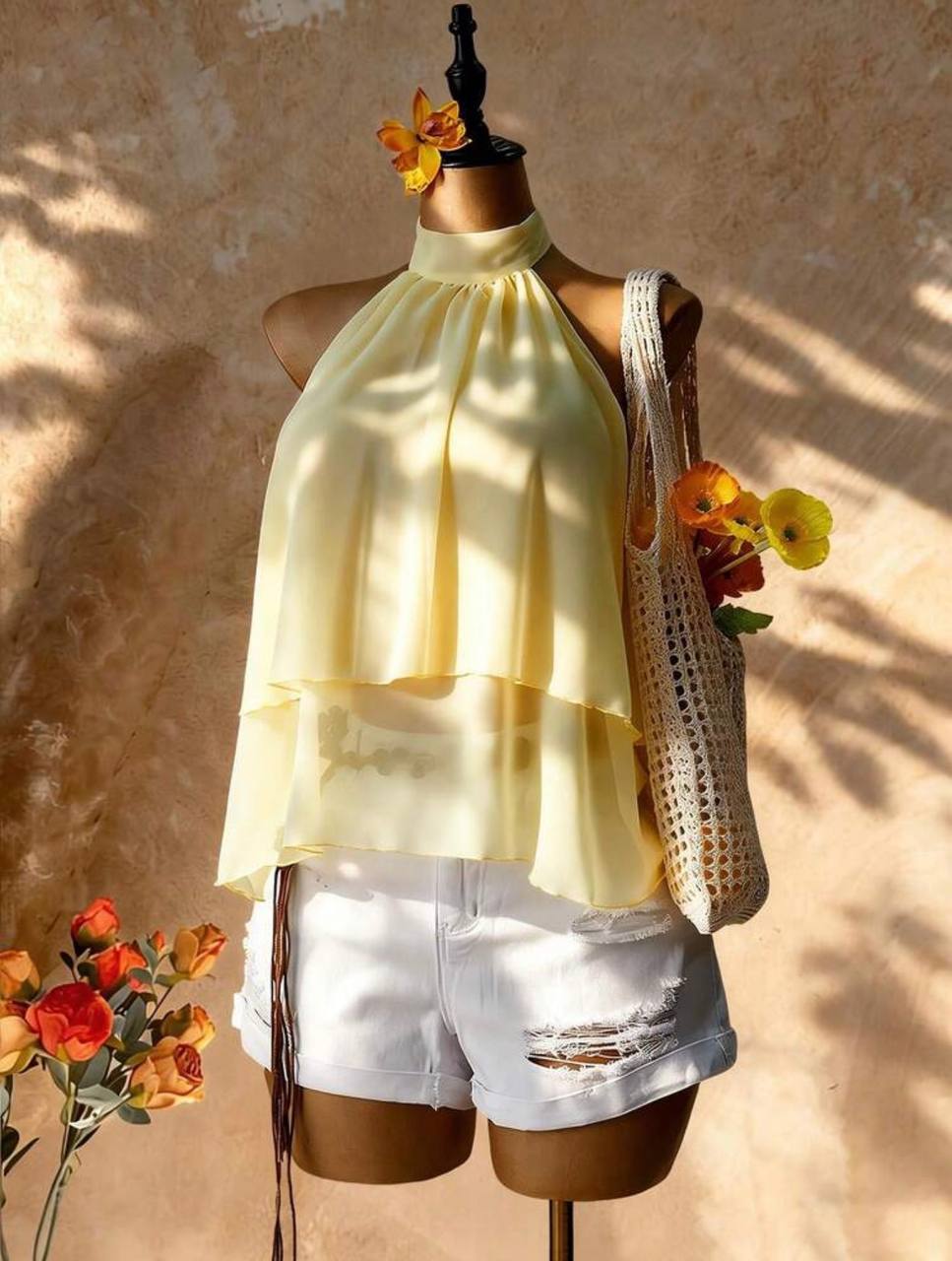 Blusa Elehante vuelos Amarillo