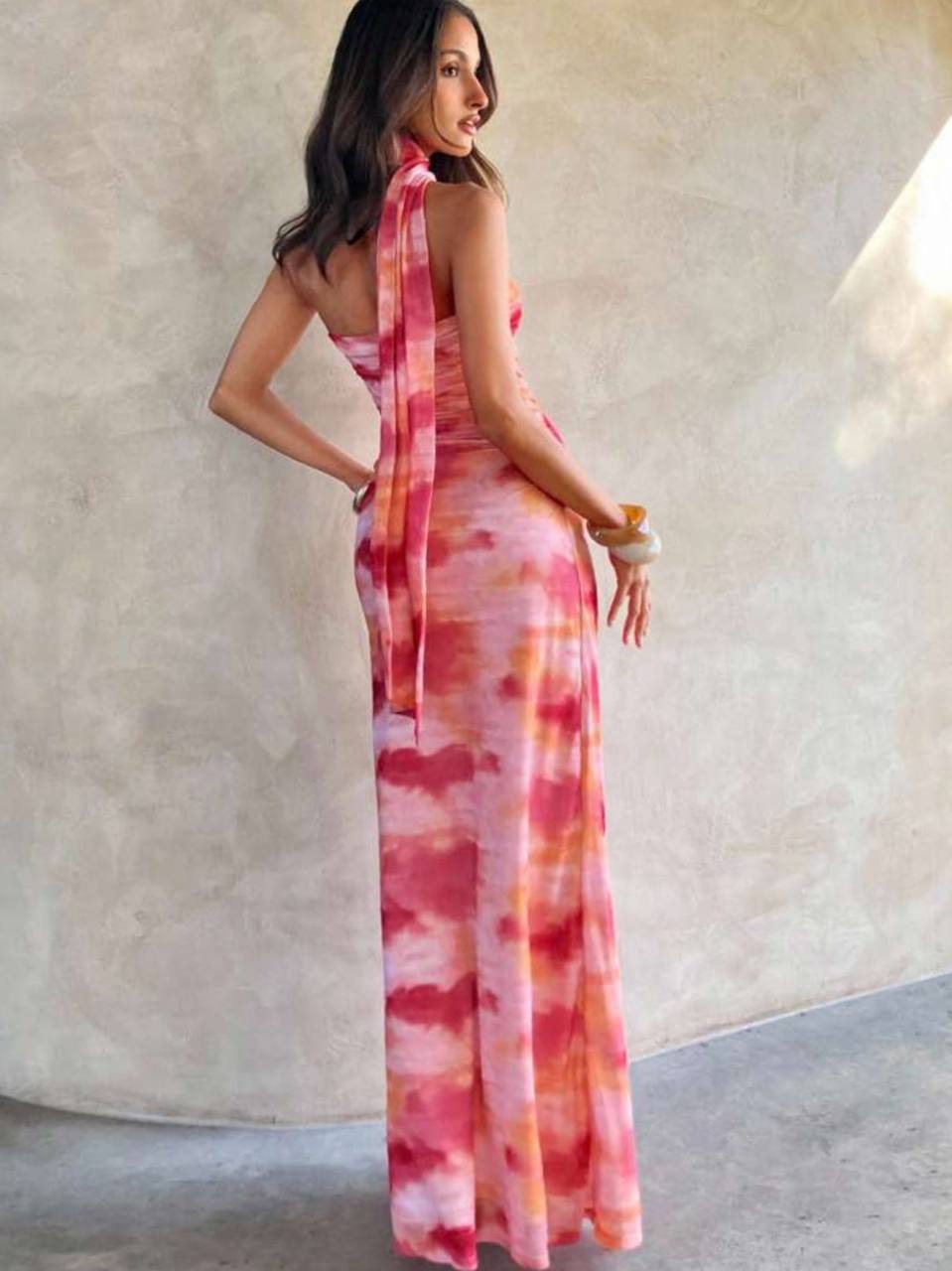 Vestido multicolor tubo