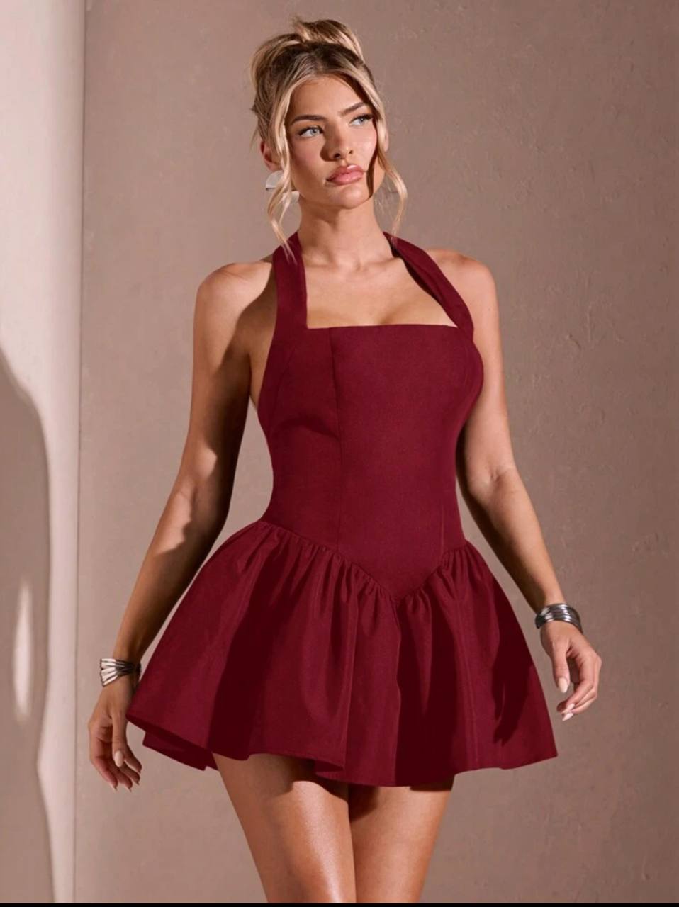 Vestido Burdeos Tull princesa