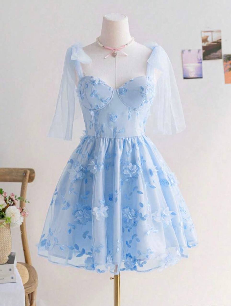 Vestido Celeste cenicienta