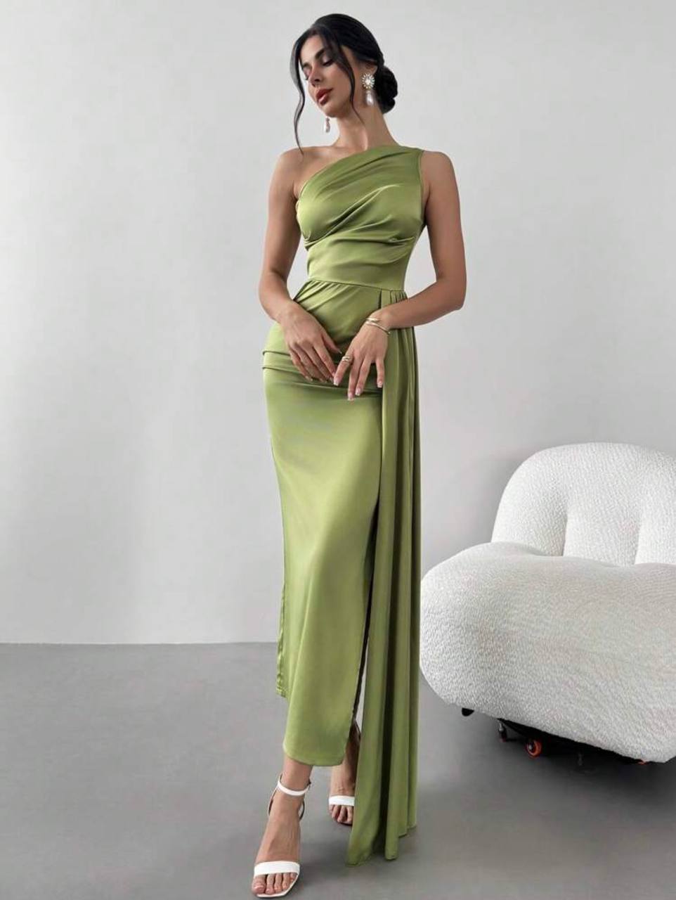 Vestido verde Olivo O
