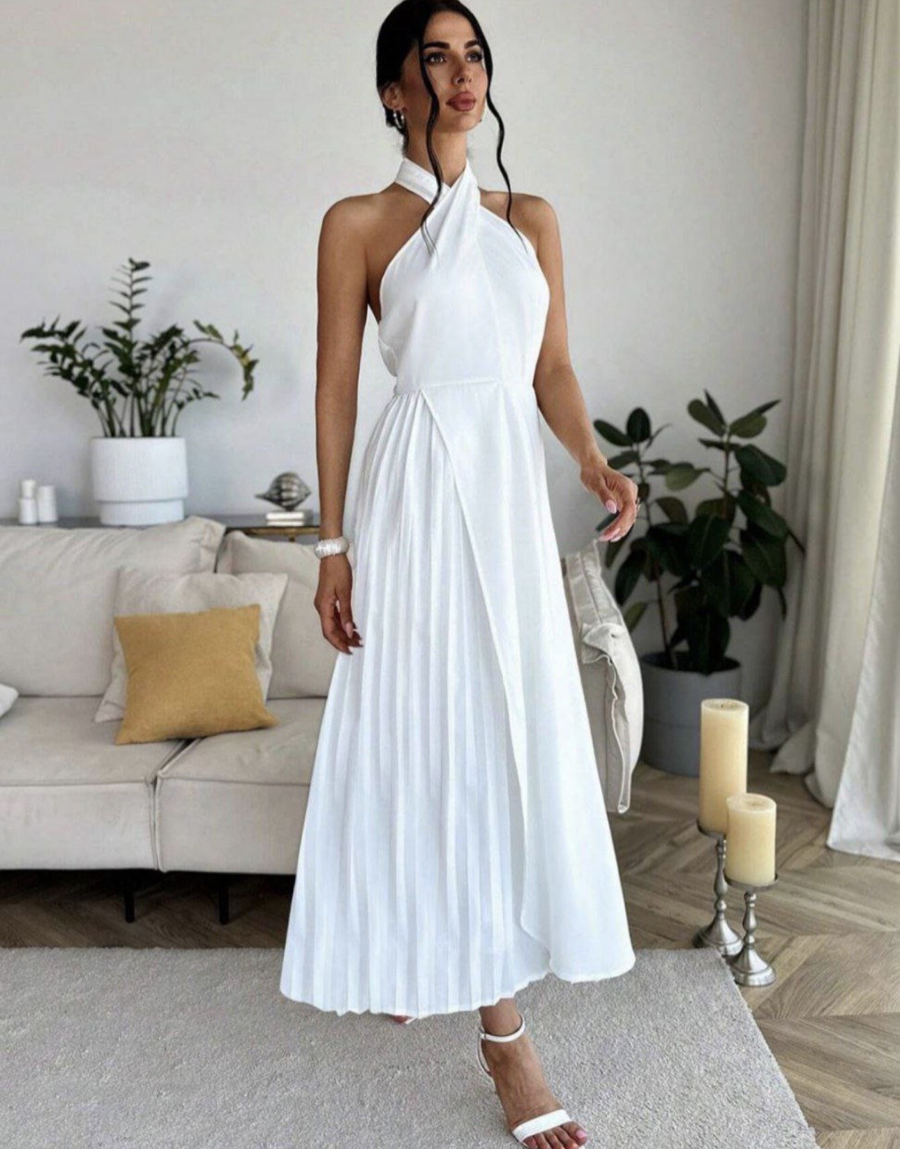 VESTIDO SEMI PLISADO