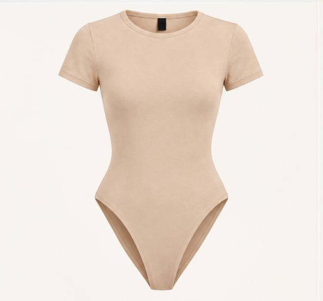 Body cuello redondo caqui