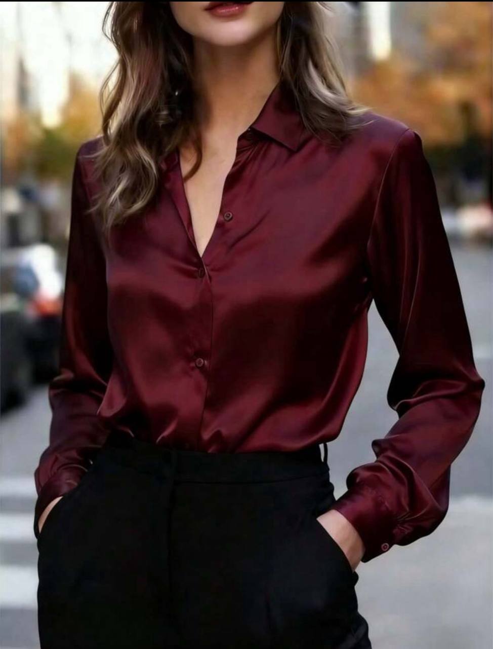 Blusa Sarin Burdeos