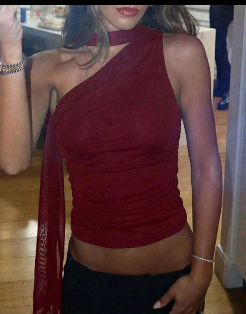 Blusa amarre cuello