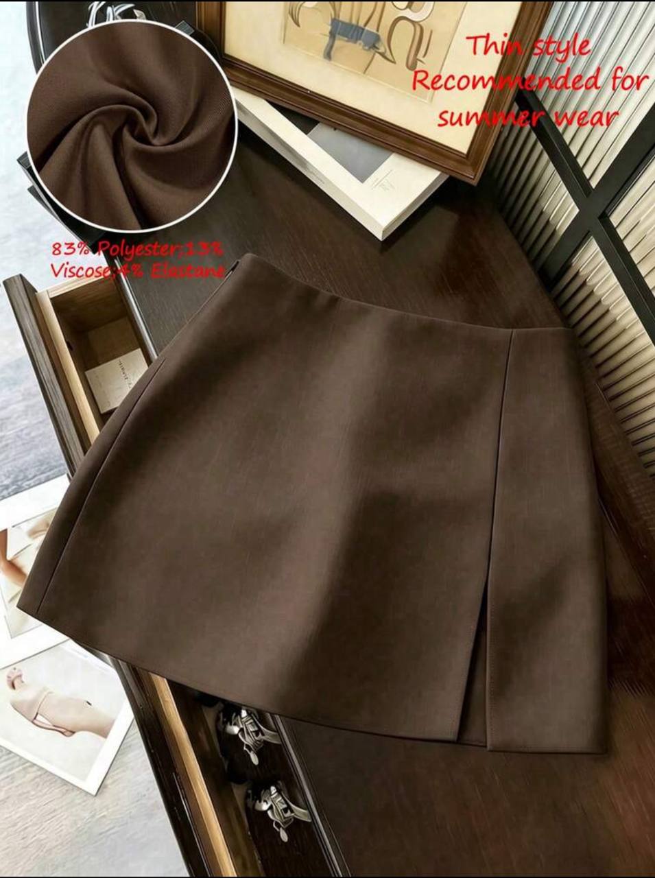 Falda Short Café