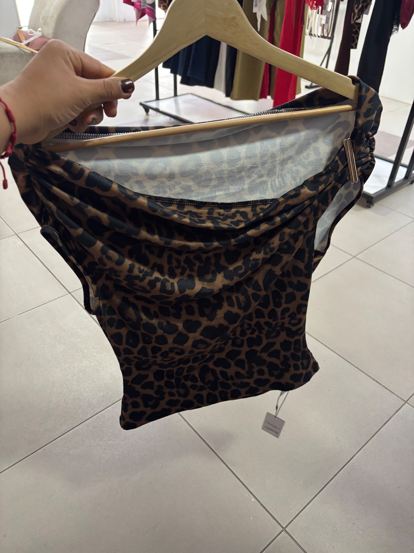 Blusa larga animal print