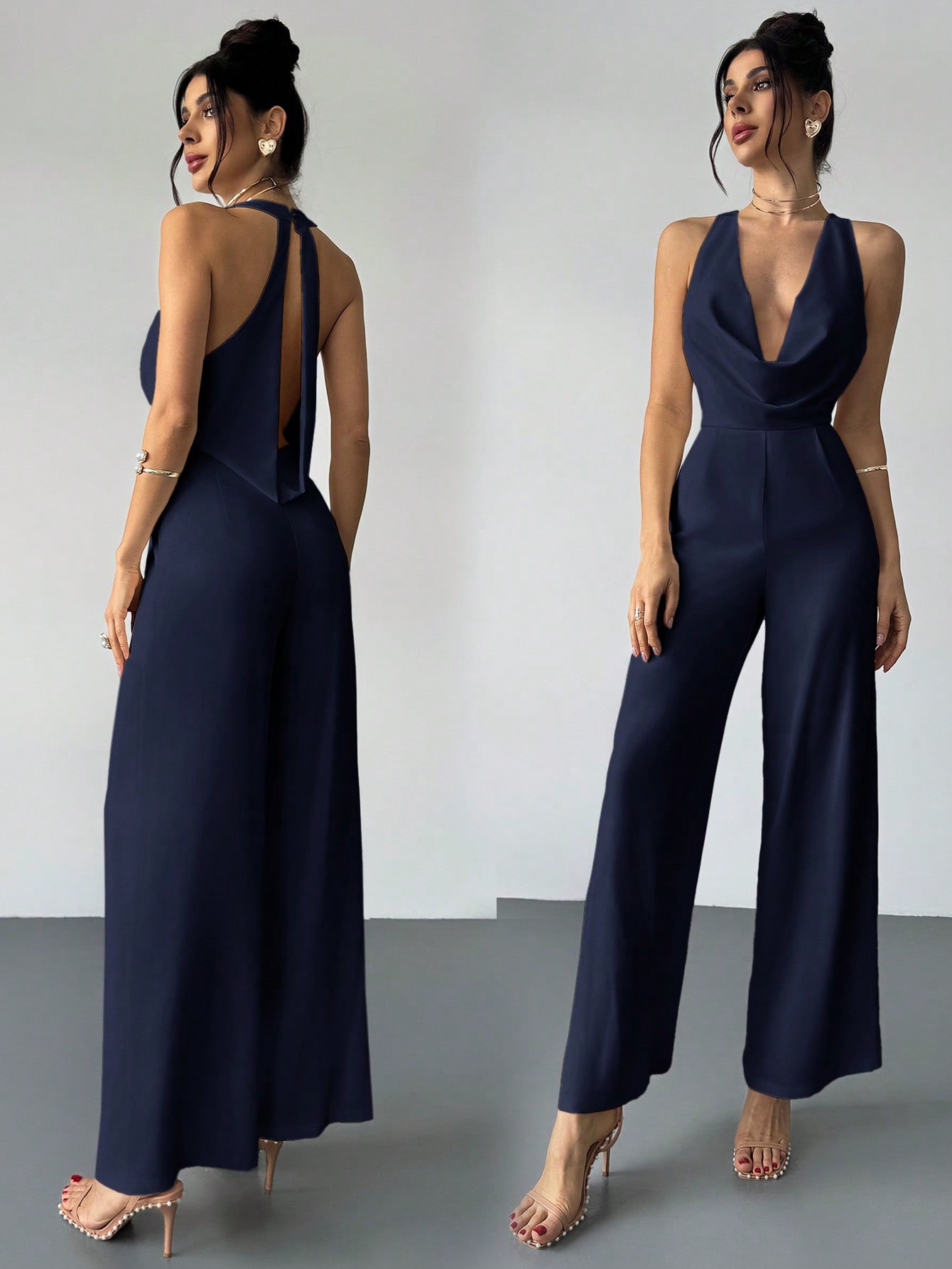 Enterizo formal azul