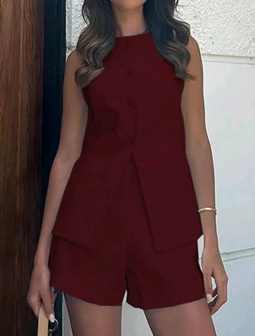 Conjunto Chaleco largo