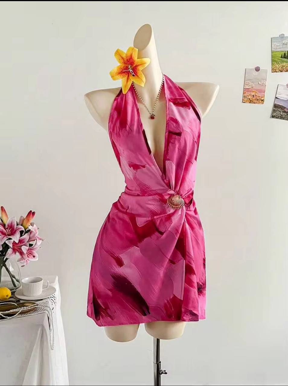 Vestido Fucsia Concha