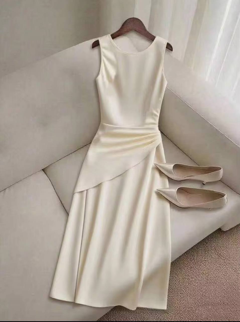 Vestido beige