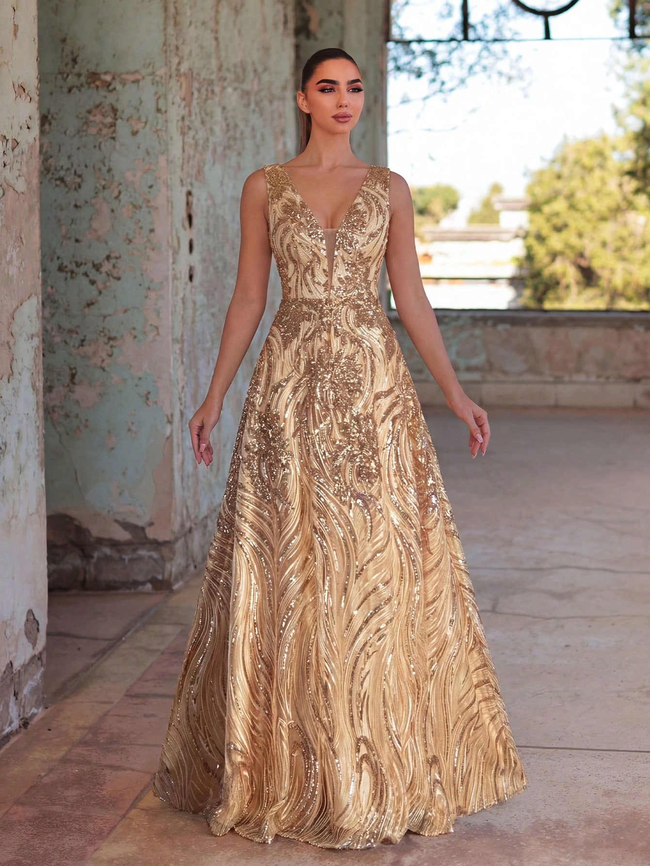 Vestido dorado