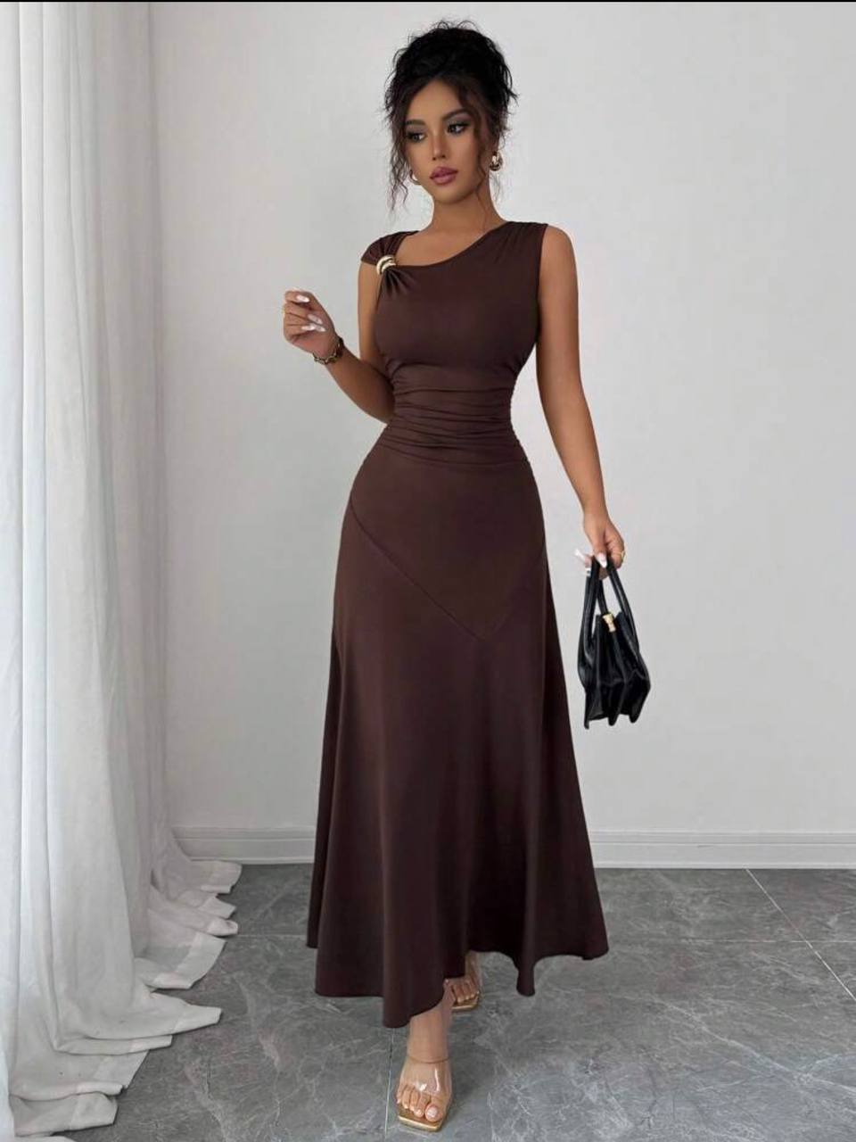 Vestido Eleganza Café