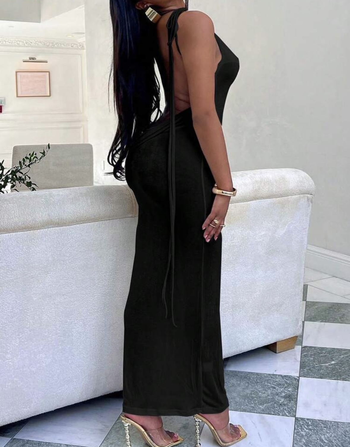 Vestido tirantes oscuro