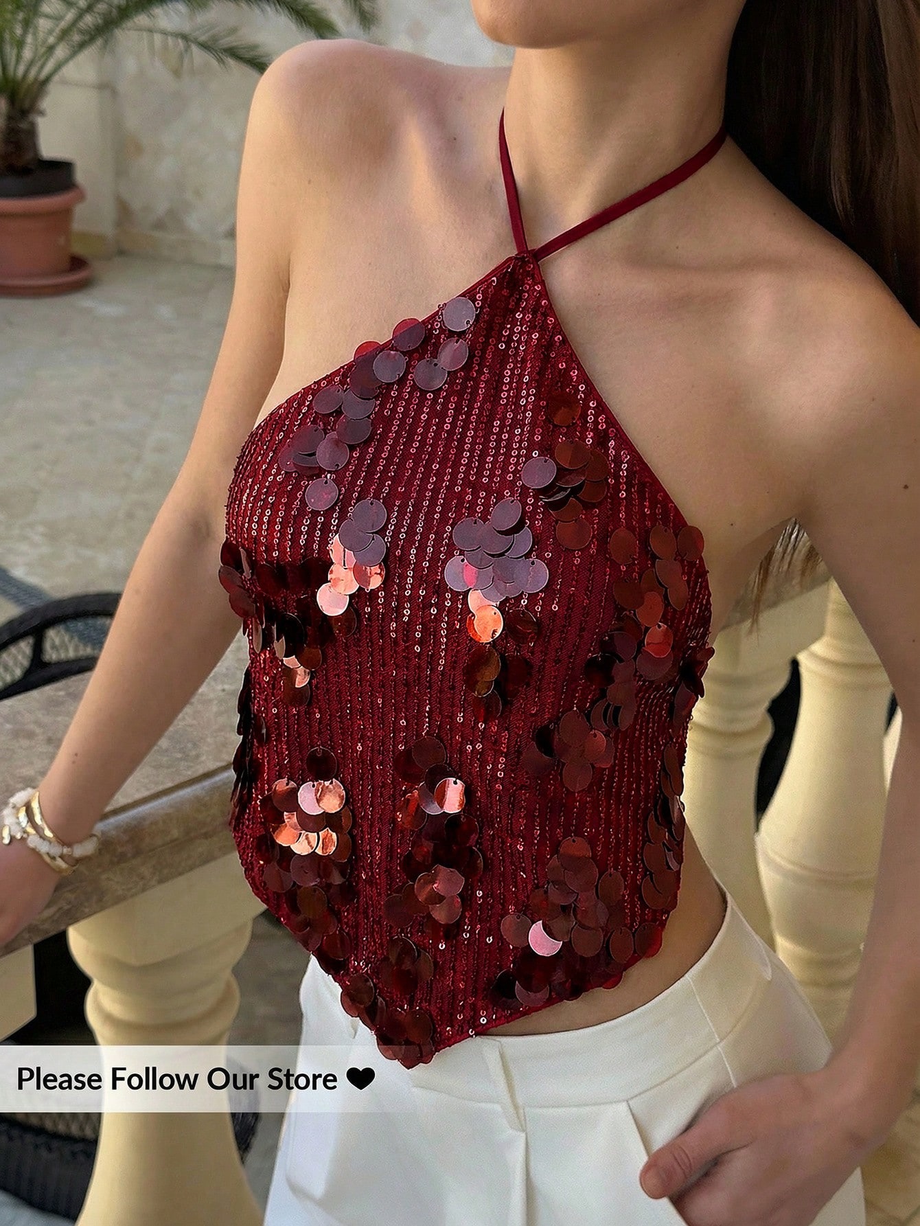 Blusa lentejuelas